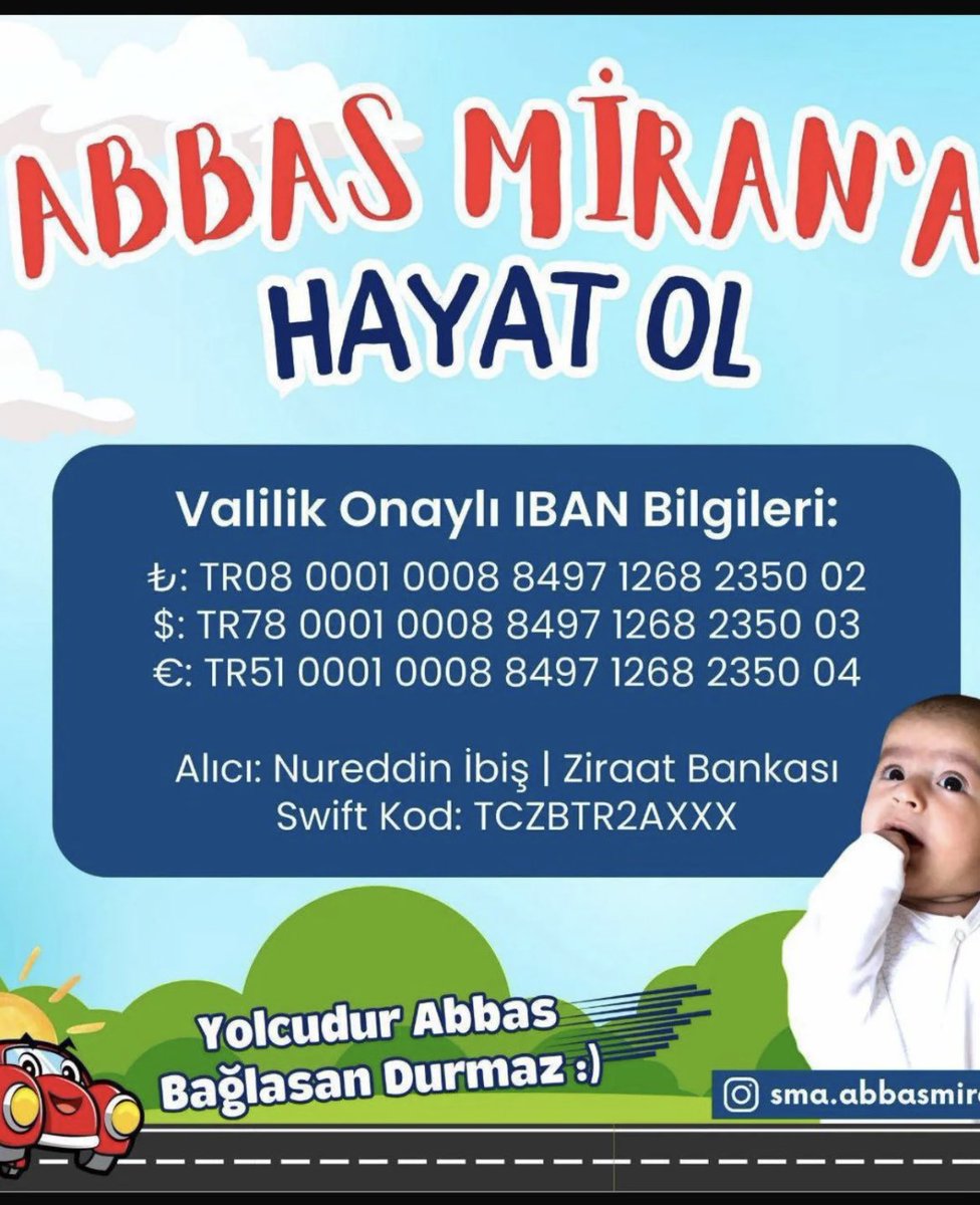 BaharTeker7944's tweet photo. Abbas Miran 12 günlükken sma tip1 tanısı almış şuan 15 aylık bir bebeğimiz Kampanyamız %77 ve ilk valilik iznimizin bitmesine 21 gün kaldı son %23’ü tamamlamak için sizin desteğinize ihtiyacımız var #smaabbasmiranaumutol https://t.co/MCRKCyEXmK