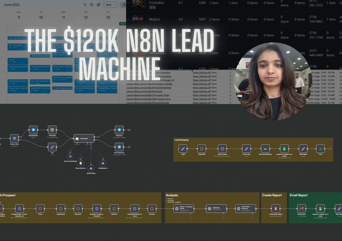 This N8N Agent Does What Your $120K Sales Manager Couldn't

While you were paying six figures for inconsistent results, this automation was scraping unlimited prospects and creating detailed research reports that actually closed deals.

It doesn't just find leads. It becomes your