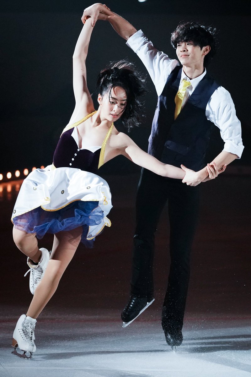 ⛸️ #フレンズオンアイス2025 公開リハーサル

＂いくこう＂カップルが演技を初お披露目✨

2人のスタイルを活かした滑りでファンを魅了しました❄️

#櫛田育良 #島田高志郎
#フィギュアスケート
#アイスショー

写真：中戸川知世（<a href="/nakatogawachise/">中戸川知世/THE ANSWER</a>）