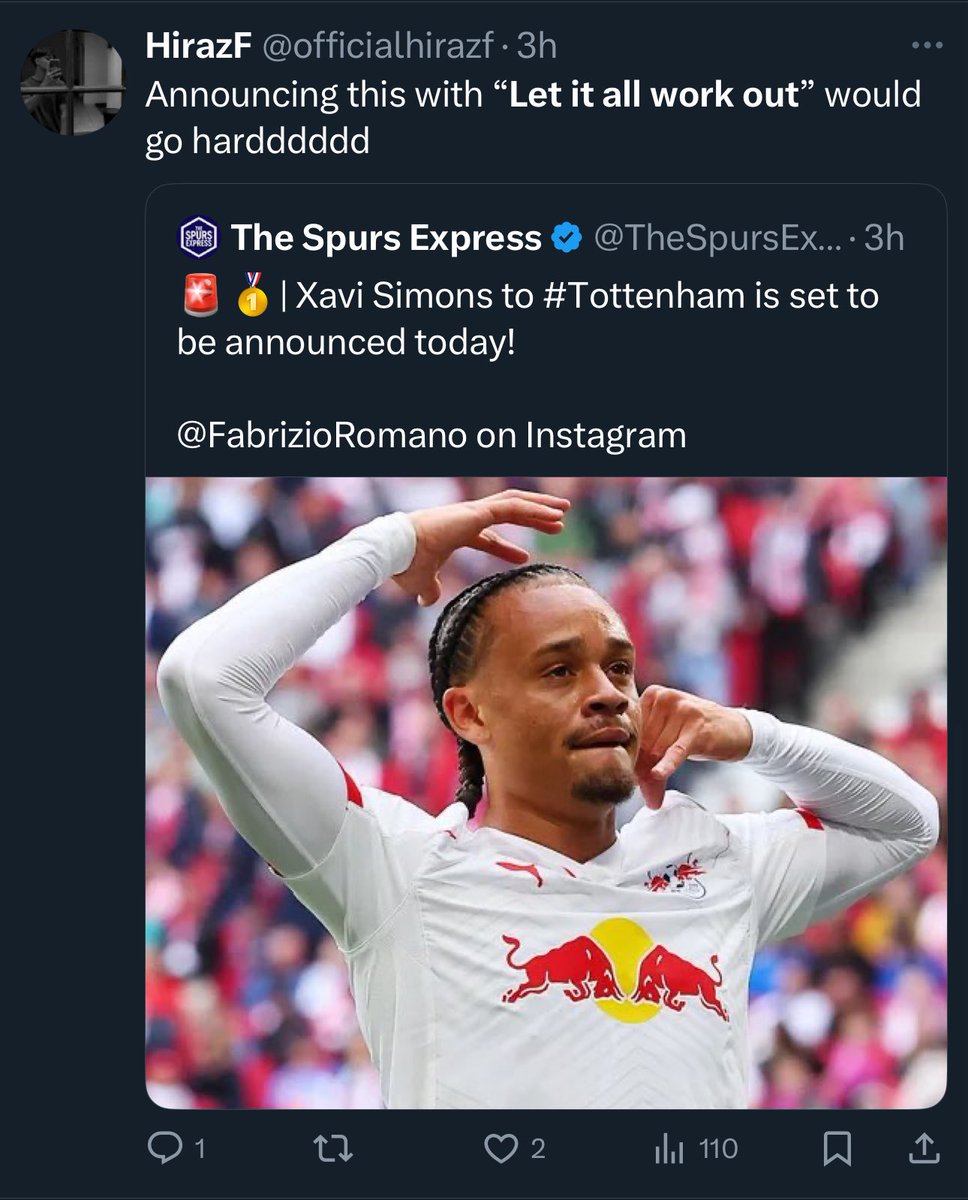 Create your own culture guys, stop living in Arsenal shadow. 

Eze promo is probably the most influential we’ve seen in a decade. I’ve seen every football fan base using “let it all work out” since it came out. 

Arsenal, the culture club.