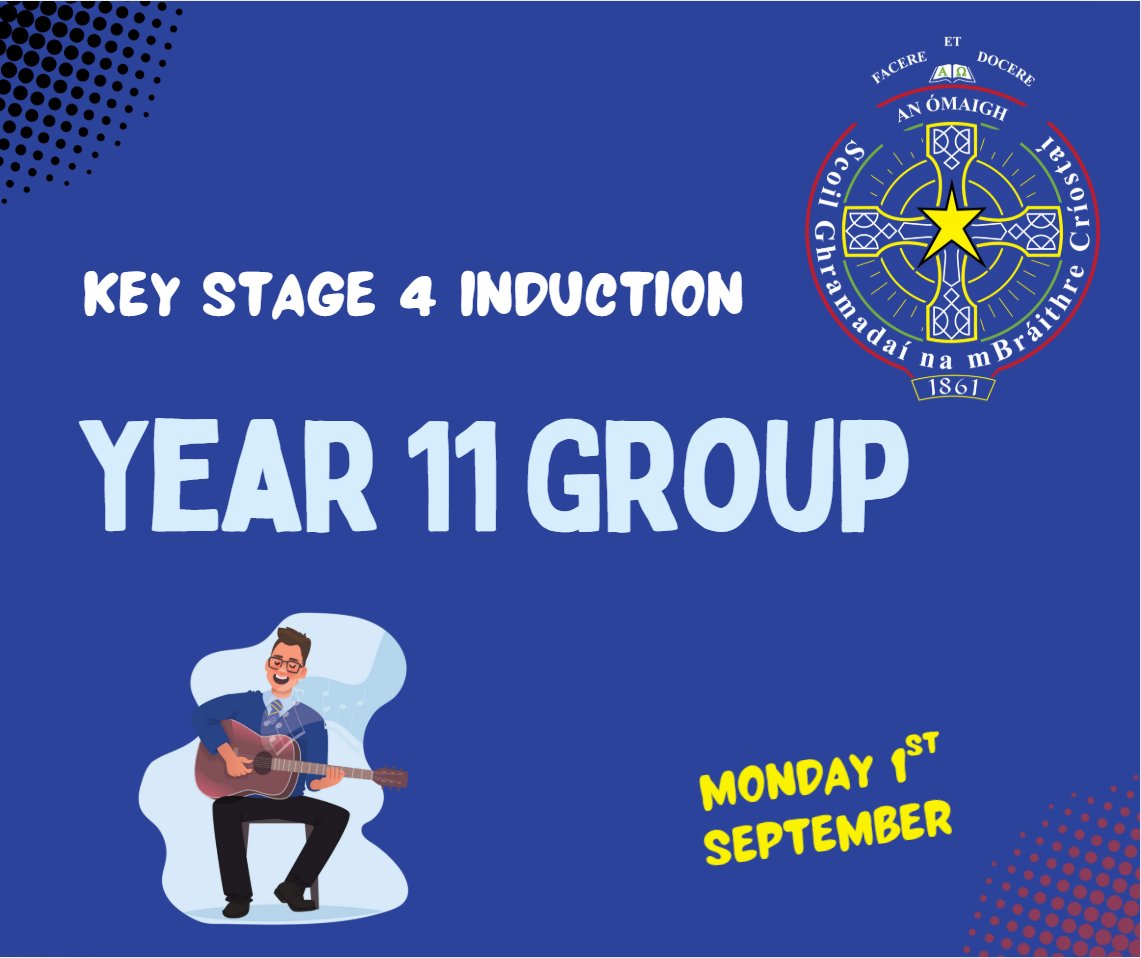 cbsomagh's tweet photo. 📚💪 Welcome back, Year 11! Key Stage 4 starts Monday 1st Sept — a big year ahead full of opportunities and achievements. Let’s make it count! 🌟 #WelcomeBackYear11 #KeyStage4 https://t.co/KY6PoZaSb0