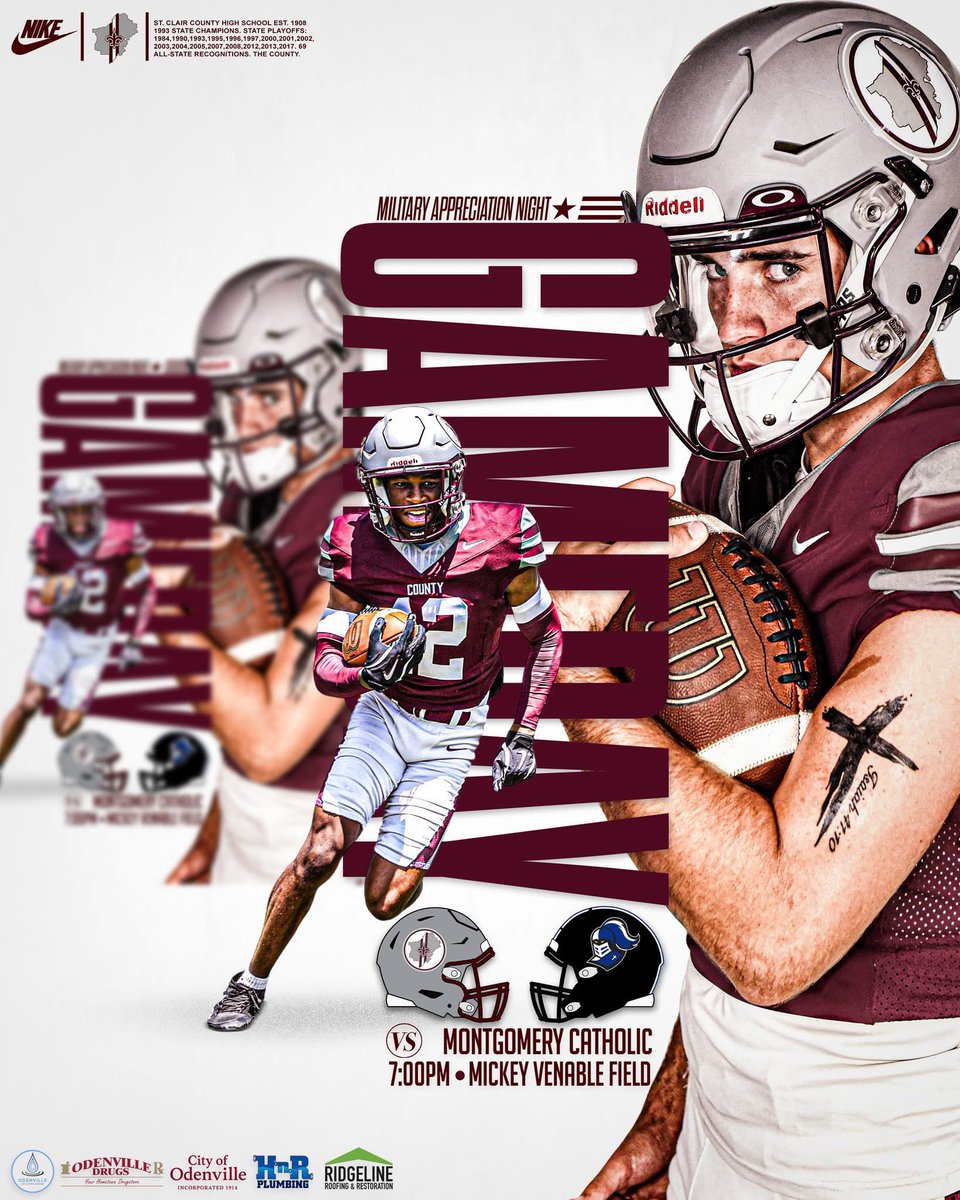 After 322 days, we are back @ Mickey Venable Field, and it does not get any bigger than this!

🆚 Montgomery Catholic Knights
📍 Mickey Venable Field
⏰ 7PM Kickoff
📺 NFHS Network