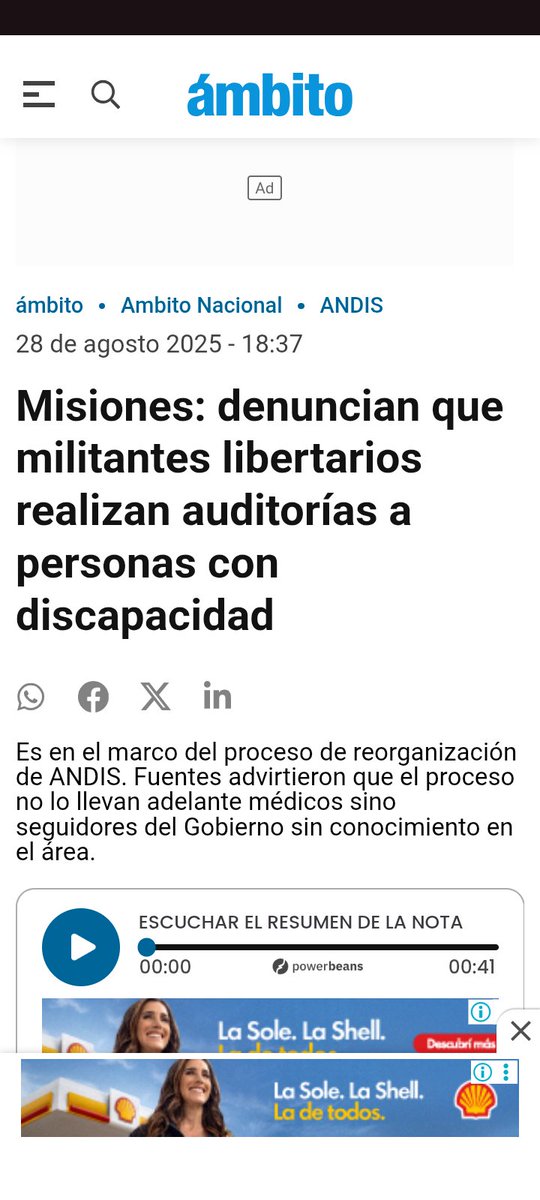 Utilizan el ANDIS, Anses, PAMI como quieren.
Son unos inútiles pero para robar son los primeros.
Ni un solo especialista, todos ñoquis haciendo cagada.
#ElPeorPresidenteDeLaHistoria 
#ElPeorGobiernoDeLaHistoria
#MileiEstafador 
#MileiCoimeros 

ambito.com/ambito-naciona…