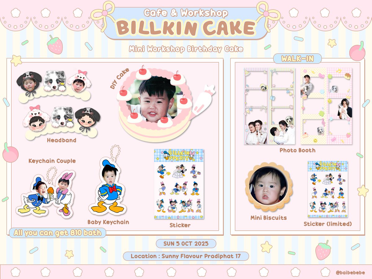 บิวเด้น 🐾 (@baibebebe) on Twitter photo •* Cafe & Workshop Billkin Cake🎂🐕
DIY baby billkon cake 0.5 pound , special giveaway and photo booth
Only 5 oct at <a href="/Sunny_flavour/">SunnyflavourCafe</a>
Rt for get free 1 person*
#Bbillkin
#diybabycakebilkon
#Happy26thBILLKINDay
#GiveawaysforBKPPFC •* Cafe & Workshop Billkin Cake🎂🐕
DIY baby billkon cake 0.5 pound , special giveaway and photo booth
Only 5 oct at <a href="/Sunny_flavour/">SunnyflavourCafe</a>
Rt for get free 1 person*
#Bbillkin
#diybabycakebilkon
#Happy26thBILLKINDay
#GiveawaysforBKPPFC