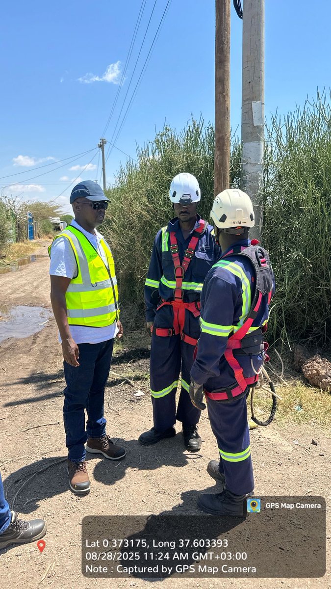 Quavatel's tweet photo. Committed to Safety 🚧
Our CFO and EHS Manager visited the Isiolo Safaricom ABR Project to reinforce Quavatel’s safety culture and engage with teams on continuous improvement. 

#SafetyFirst #Quavatel #LeadershipInAction https://t.co/bNbaOXYMvz