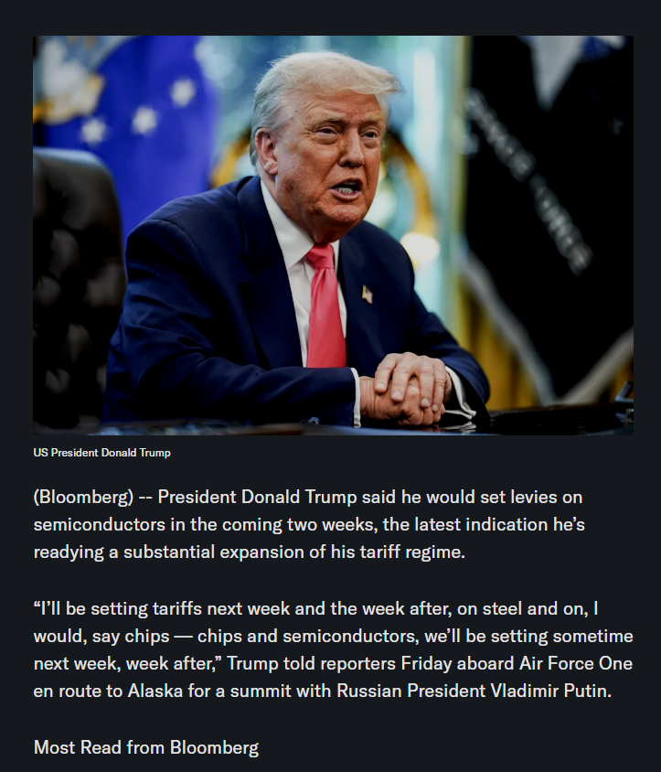 Story below is from Friday, Aug. 15, two weeks ago.

Today should be a big day!