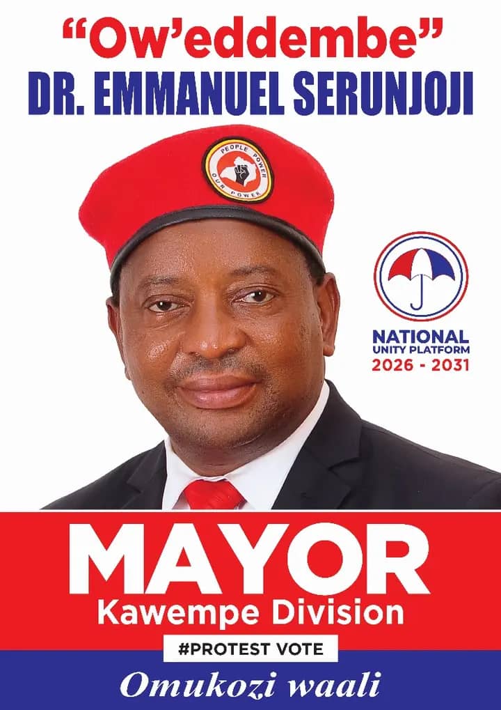 DrSerunjojiEmma's tweet photo. It's official, 

Behold here is the @NUP_Ug flag bearer for the Mayoralship of Kawempe Division.

#ProtestVote2026 
H.E @HEBobiwine for a new Uganda Now https://t.co/tygCqorvWi