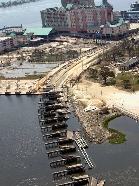 BackroadsStaff's tweet photo. Hard to believe #HurricaneKatrina was 20 years ago today. Those after pictures will never leave my mind and heart. 

#hurricane #NeverForget #NaturalDisaster #naturaldisasterresponse #msgulfcoast #NewOrleans #hurricaneseason #storm #Community #Tragedy #Resilience #august29 https://t.co/FyaoU6YWci