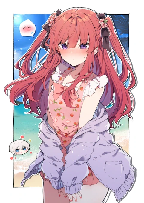 以前描いたこちらのナちゃんがメロンさんでグッズになりました。よろしくね～