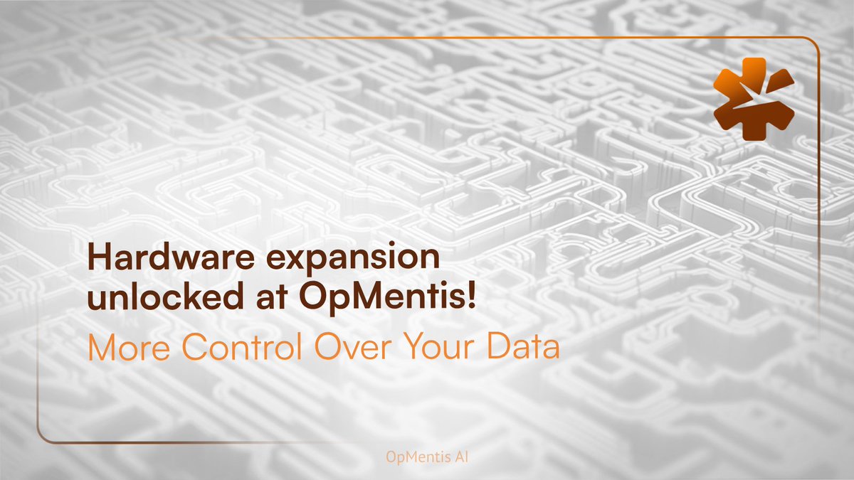 Hardware expansion unlocked at OpMentis!  

This means seamless integration with our health platform, giving you more control over your data. 
Exciting updates ahead! 🚀