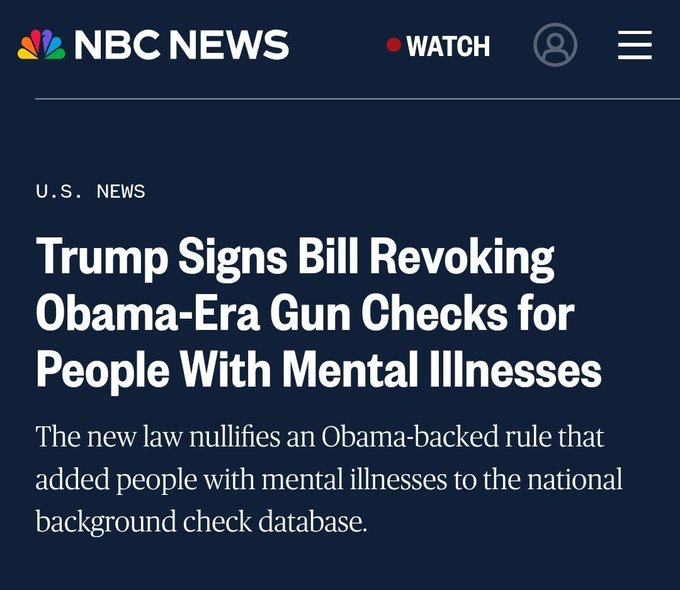 So if the problem is mental illness and not guns why make it easier for mentally ill people to own guns???