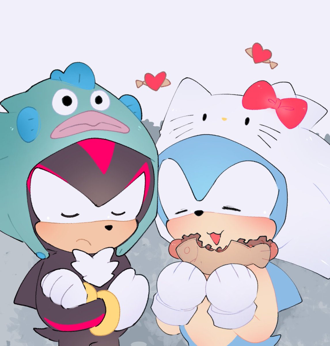 Meoweahh1's tweet photo. 'Daniel needs an explanation for this.💔'

Sonic&amp;Friends.Sanrio character💗
#HelloKitty #sonadow #Shadonic #SonicTheHedgehog https://t.co/JD13QwRmx1