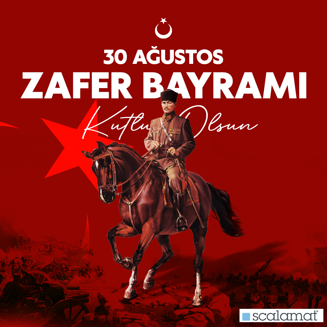 30 Ağustos Zafer Bayramımız kutlu olsun.
#Scalamat #ZaferBayramı