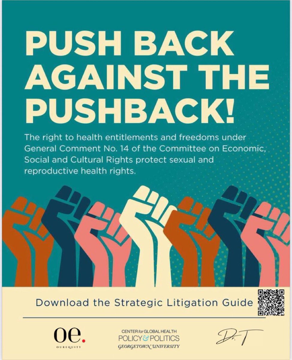 cnehshuga's tweet photo. This guide provides a roadmap for those considering or already engaged in strategic litigation related to SRHR. It draws from real-world cases across multiple regions, offering nuanced, intersectional actionable insights. 

#SRHRLitigation #RightToHealth https://t.co/skn0gTlX7p