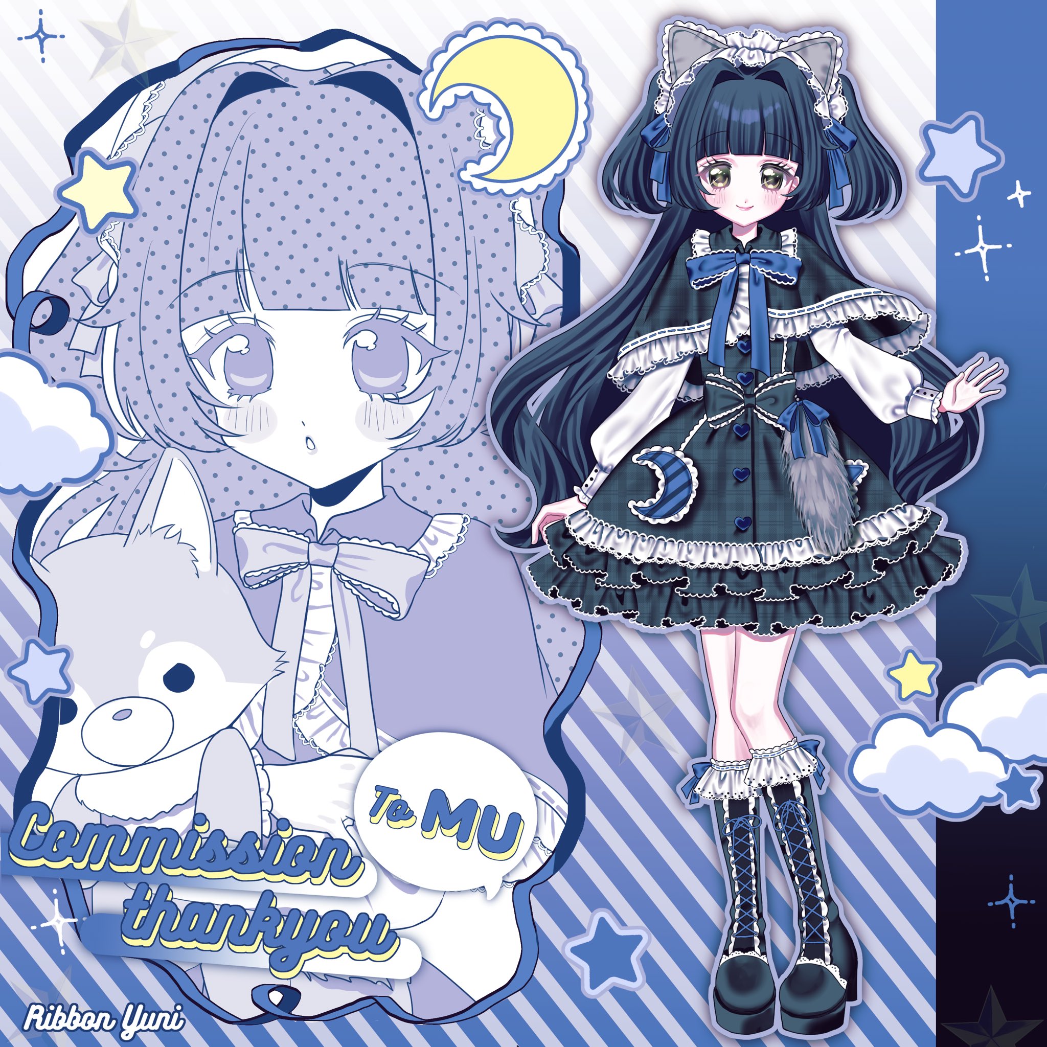 yunitown様リクエスト イラスト りぼん ゆに♡ on X: 