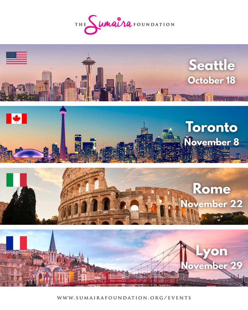 The Sumaira Foundation (@thesumairafdn) on Twitter photo Want to attend a TSF Patient Day? Save the date for 2025 events below:
🇺🇸 Seattle, WA - October 18 (Registration is open: tinyurl.com/TSFSeattle) <a href="/ShuvroRoy/">Shuvro Roy, MD</a>
🇨🇦 Toronto - November 8
🇮🇹 Rome - November 22 <a href="/neurotutto/">Raffaele Iorio</a>
🇫🇷 Lyon - November 29 <a href="/marignierro/">Romain Marignier</a> <a href="/JuliePique/">julie pique</a> Want to attend a TSF Patient Day? Save the date for 2025 events below:
🇺🇸 Seattle, WA - October 18 (Registration is open: tinyurl.com/TSFSeattle) <a href="/ShuvroRoy/">Shuvro Roy, MD</a>
🇨🇦 Toronto - November 8
🇮🇹 Rome - November 22 <a href="/neurotutto/">Raffaele Iorio</a>
🇫🇷 Lyon - November 29 <a href="/marignierro/">Romain Marignier</a> <a href="/JuliePique/">julie pique</a>