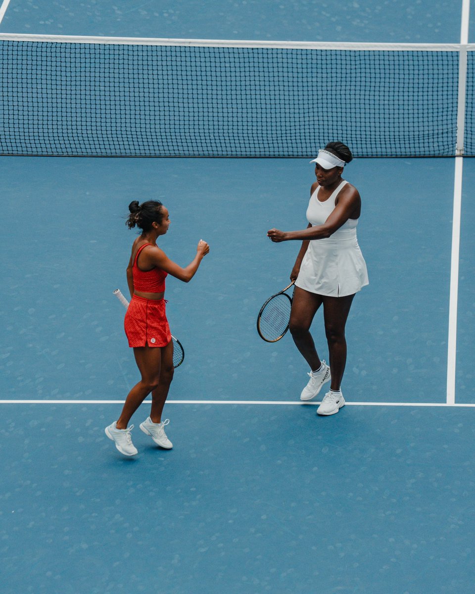 Venuseswilliams's tweet image. Double the fun with @leylahfernandez  🤍