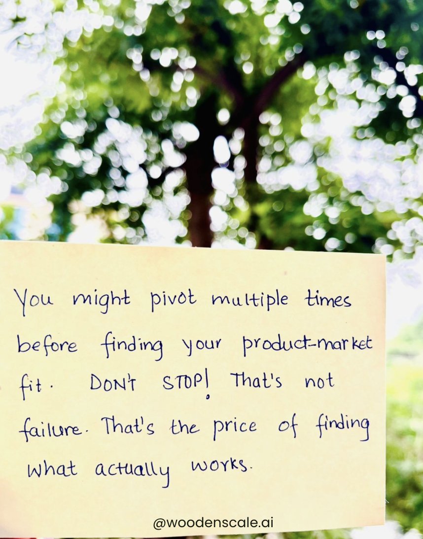 WoodenscaleAI's tweet photo. The only difference between a failed startup and a billion-dollar company? The failed one stopped pivoting. 🚀
.
.
.
.
#startup #entrepreneur #pivotordie #foundermindset #startuplife #productmarketfit #keepgoing #entrepreneurlife #startupgrind #nevergiveup https://t.co/knFkZrqAbb