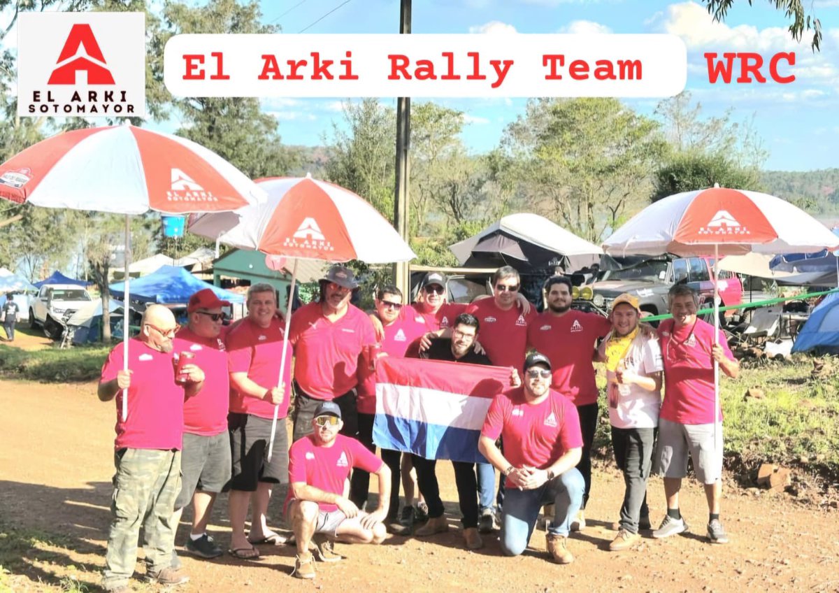 ℹ️NFO POLÍTICA. Equipo encabezado por Arki Sotomayor se hizo se presente en el World Rally Car de Encarnación apoyando el mayor evento deportivo que gestionó el gobierno de <a href="/SantiPenap/">Santiago Peña</a> para que sea una realidad en Paraguay.