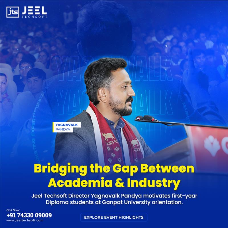 JeelTechsoft's tweet image. 🎓 At Ganpat University Orientation, Jeel Techsoft Director Yagnavalk Pandya inspired diploma students with insights on careers, industry expectations &amp;amp; the future of tech.

👉 Read full PR: jeeltechsoft.com/press-release/…

#JeelTechsoft #FutureOfTech #StudentMotivation