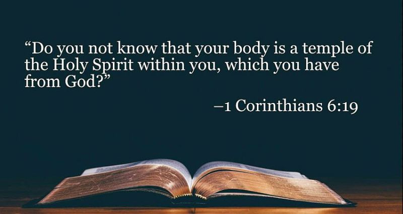 Your body is your temple. 
Stop treating it like a garbage can.