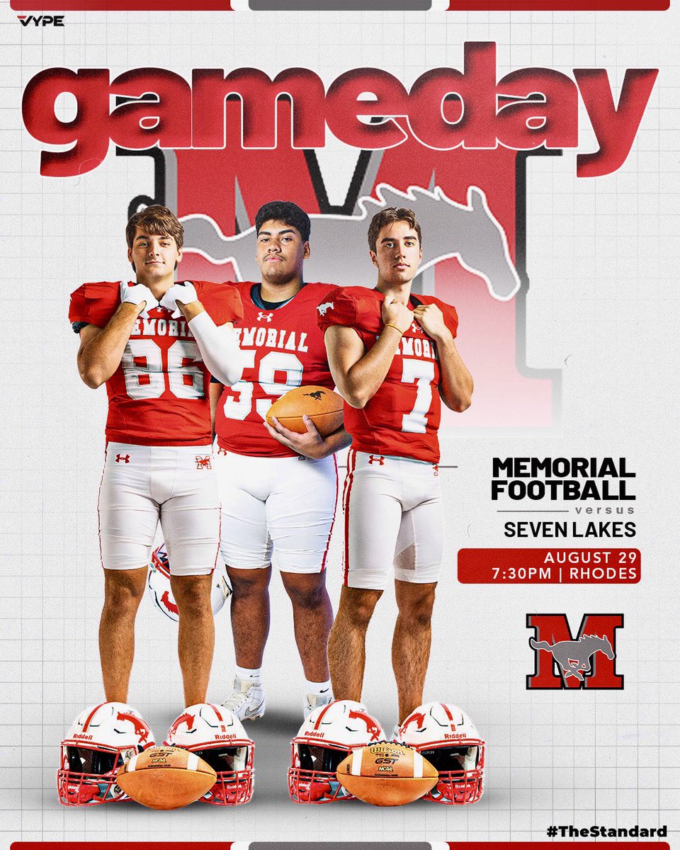 🚨🏈 7:30 Tonight at Rhodes Stadium 🏈🚨

No better day than a #MustangGameDay Let’s go 🐎 Lock 🔒 in  #MustangNation #TheStandard #NewEra #WearCamo #FridayNightLights