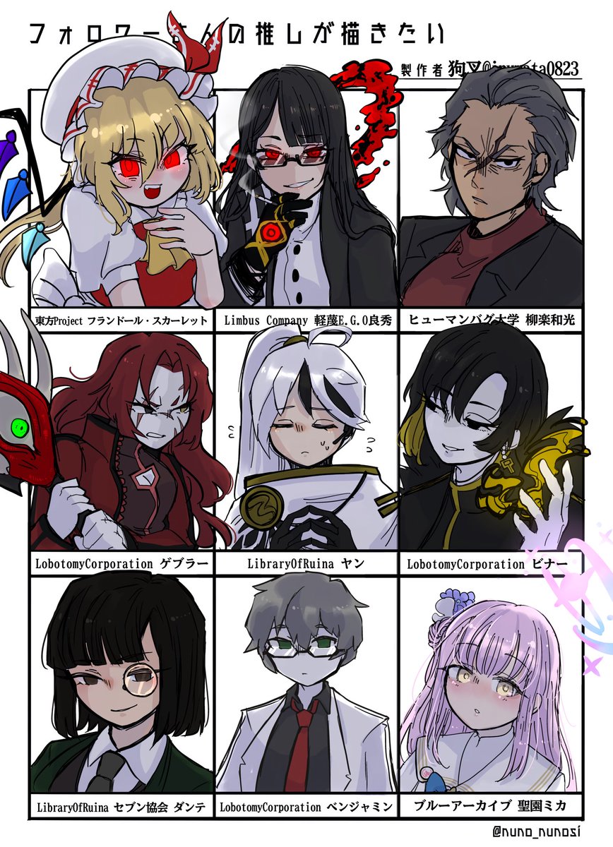 フォロワーさんの推しを描くやつ！！！ リクエストありがとうご