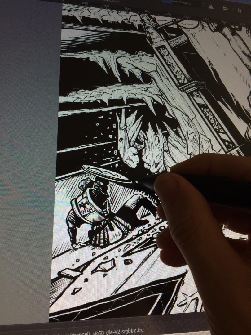 More #WIP from another illustration for Gods of the Forbidden North vol3 from <a href="/pulphummock/">pulp hummock press</a> 

#ttrpg #ose #fantasyart #dnd