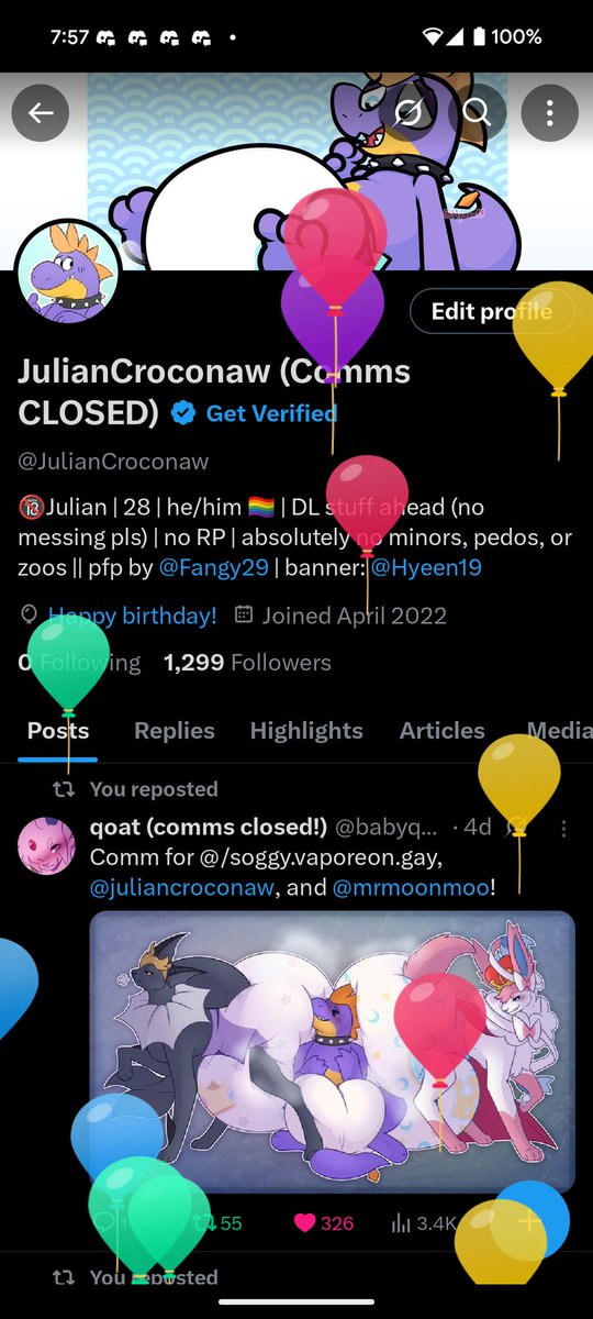 JulianCroconaw (Comms CLOSED) tweet media