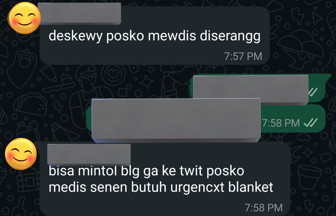 stef 🚨🐯🍚 (@woozidanity) on Twitter photo Halo teman-teman yang sekarang lagi deket posko medis senen boleh minta tolong bantuannya kah? Info dari temenku yang turun, deket sana ada yang diserang. Butuh emergency blanket. Thank youuu kita hadapin sama-sama ya <a href="/barengwarga/">Bareng Warga - #IndonesiaGelap</a> Halo teman-teman yang sekarang lagi deket posko medis senen boleh minta tolong bantuannya kah? Info dari temenku yang turun, deket sana ada yang diserang. Butuh emergency blanket. Thank youuu kita hadapin sama-sama ya <a href="/barengwarga/">Bareng Warga - #IndonesiaGelap</a>