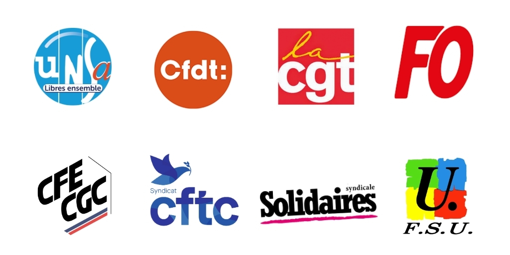 📢 Mobilisation et grève le 18 septembre

🗣️ L’intersyndicale (UNSA, CFDT, CGT, FO, CGC, CFTC, Solidaires, FSU) appelle à une journée nationale de grève et de manifestations le 18 Septembre 2025.

👉 unsa-fp.org/article/Mobili…

#intersyndicale #mobilisation #grève #manifestations