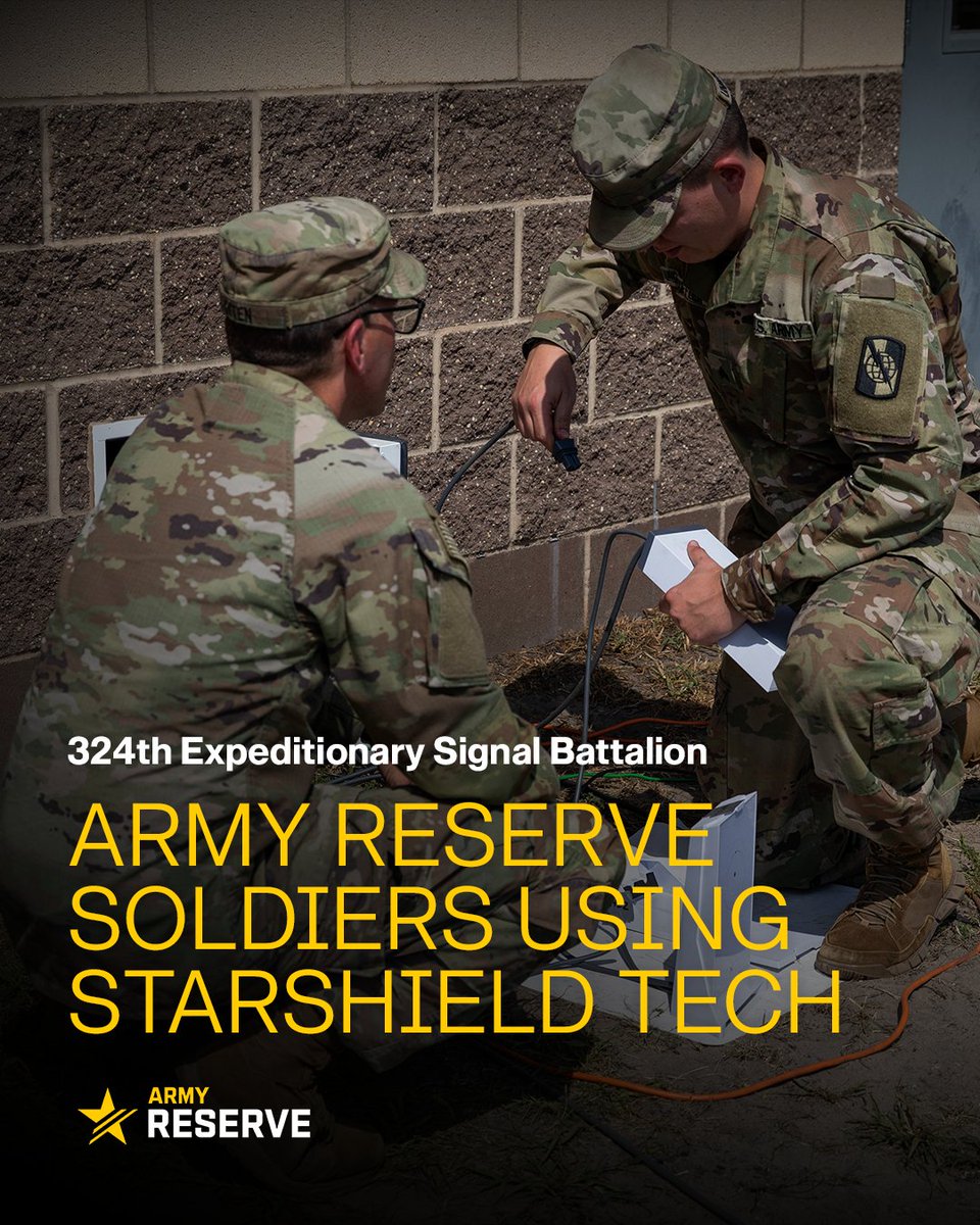 Army Reserve Soldiers recently trained on SpaceX’s Starshield, which provides fast, high-bandwidth, low-latency information transfer to any unit, anywhere in the world.

spr.ly/6009fLBcN