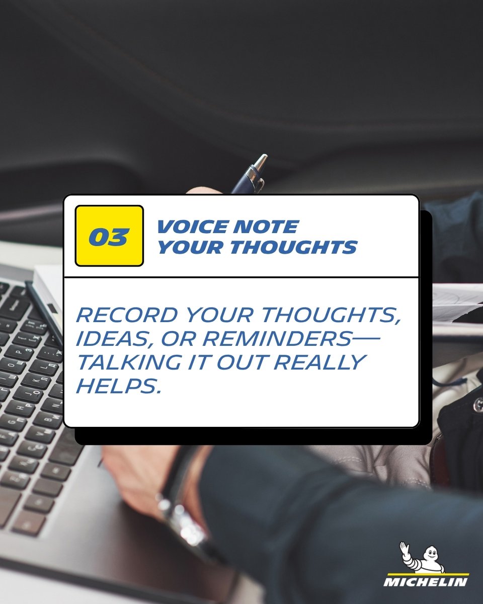Focus on the Road. Not Your Phone!​

Keep your eyes on the road and hands on the wheel — your friends will still be there when you park. ​

#DriveSafe #EyesOnTheRoad #MichelinIndia​

Click here for more safety tips: bit.ly/4m84q5b