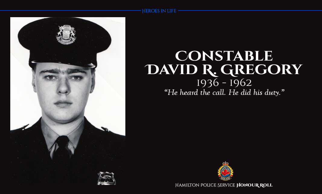 HamiltonPolice's tweet photo. 🔵 In Memoriam 🔵
Today, we honour Constable David R. Gregory, who made the ultimate sacrifice on August 29, 1962, while serving with the Hamilton Police Service. He was 26 years old.
#heroesinlife #hamont #hamiltonpolice https://t.co/xDa6FCSuZq