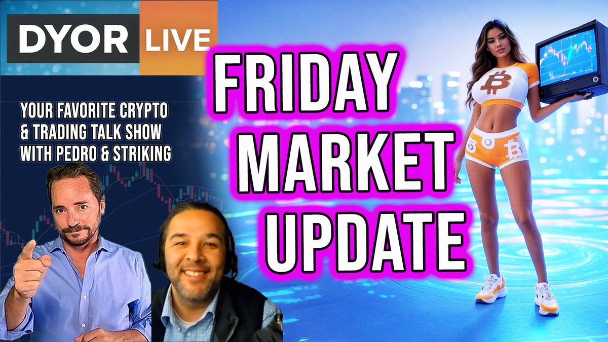 Day Trading Friday Update with Pedro and Striking. Join us at an earlier time of 11am today. We talk Nasdaq, Bitcoin, Ethereum, Cronos, XRP, Gold, Crude Oil and more.
youtube.com/live/Hpcg-8wY7…