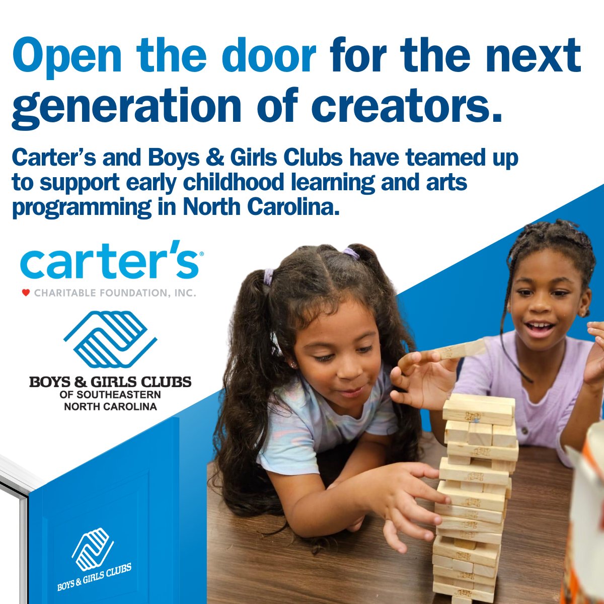 Don’t forget! Join <a href="/Carters/">Carter's</a> and support #GreatFutures for BGCSENC youth! Through October 18th, donate at the register of your local Carter’s to support the Boys &amp; Girls Clubs! 🌟

#BGCAxCarters #BGCSENC
