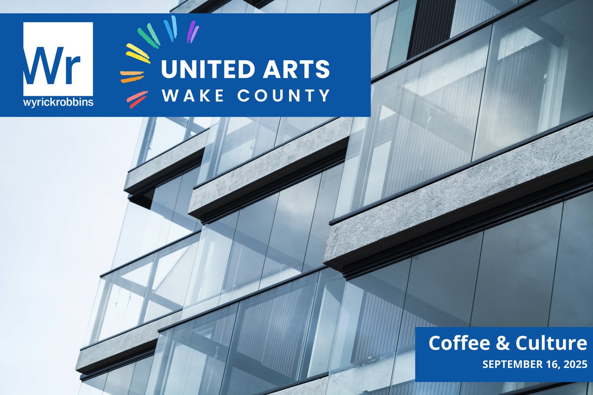 Wyrick Robbins is proud to sponsor the United Arts Council's 3rd annual Coffee &amp; Culture! This breakfast networking event kicks off Wake County's cultural season. Learn more and purchase tickets here: loom.ly/fD8C2Ng