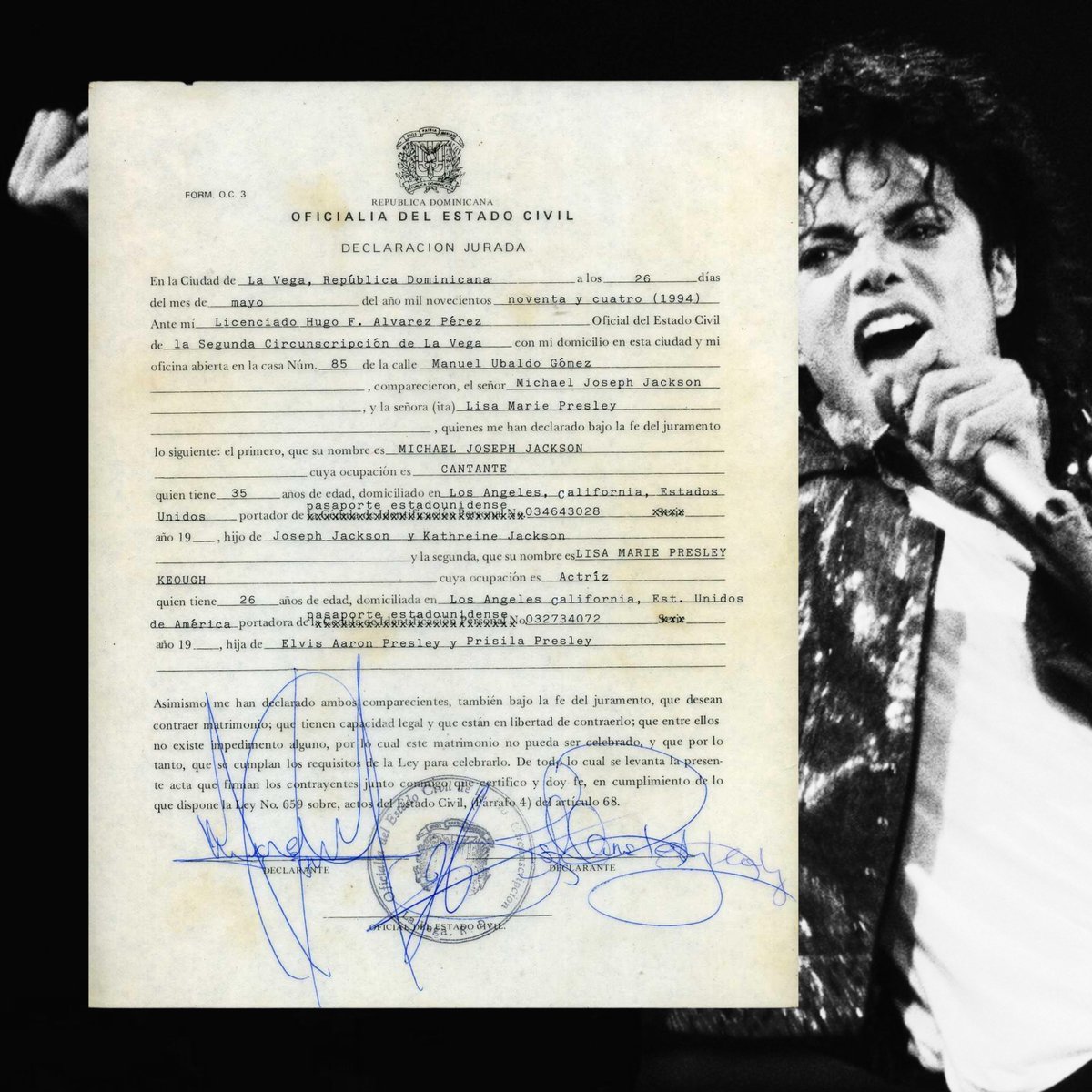 Michael Jackson would’ve turned 67 today.

Throwback to our sale of his signed 1994 wedding license to Lisa Marie Presley for over $70K in 2010 - one of our many "thrilling" sales.

To consign visit: weissauctions.com/sell

#MichaelJackson #Autographs #WeissAuctions #Thriller
