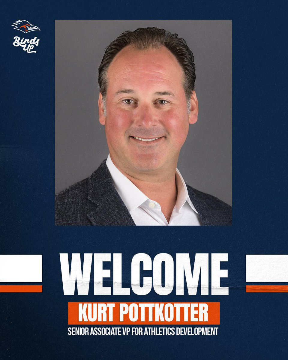 UTSAAthletics's tweet image. UTSA Athletics names @KurtPottkotter Senior Associate Vice President for Athletics Development. 

📝 utsa.pro/KurtPottkotter

#BirdsUp 🤙 #LetsGo210