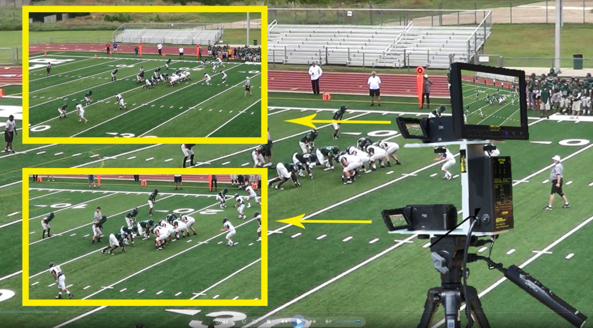 Coaches Video Potato Press Box Tight and Wide System
-Tight and Wide views to meet all your coaches needs 
-Trigger your Tight and Wide cameras with one operator
-Cameras will have same number of clips   
Contact us (972) 221-3939 coachesvideo.com