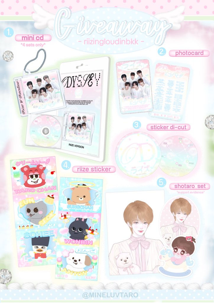 pls kindly rt🪽

giveaway riizing loud in bkk

15 sets only

🍓 date: 20/9/2025
🥯 time: tba.

♡exchange pls dm.
♡more details in mention

#RIIZINGLOUD_IN_BANGKOK #RIIZINGLOUDinBKK #RIIZE