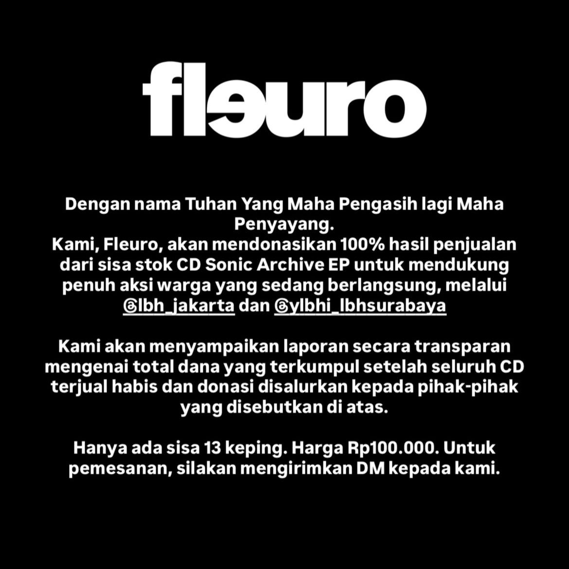 Mungkin dengan cara ini kami bisa membantu teman teman kami yang berjuang disana. Stay safe teman teman #ACAB #FUCKCOPS
