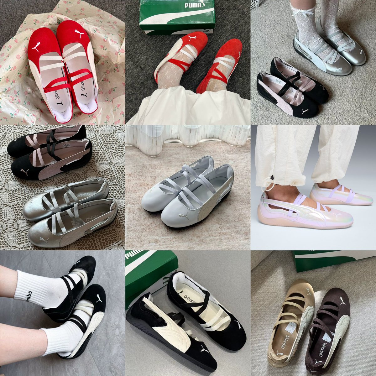 aftertaste_me's tweet photo. puma speedcat ballet ❤️‍🩹🙌🏻

(✳︎) รุ่นฮิตขายดีแนะนำเลยค่า คู่นี้ใส่กับถุงเท้าแล้วน่ารักสุดๆ แต่ถ้าใส่นานๆ หรือเดินเยอะๆ อาจจะมีเมื่อยเท้าหน่อยนะคะ 🗯️ สามารถใส่ตรงไซซ์ปกติได้เลย หากหน้าเท้ากว้างแนะนำเผื่อ 1 ไซซ์ค่ะ 🌐⭐️

📣 มีทั้งของฝั่งช็อปจีน/เกาหลีเลยน้า สอบถามได้ค่า https://t.co/zUvzLHY1mX