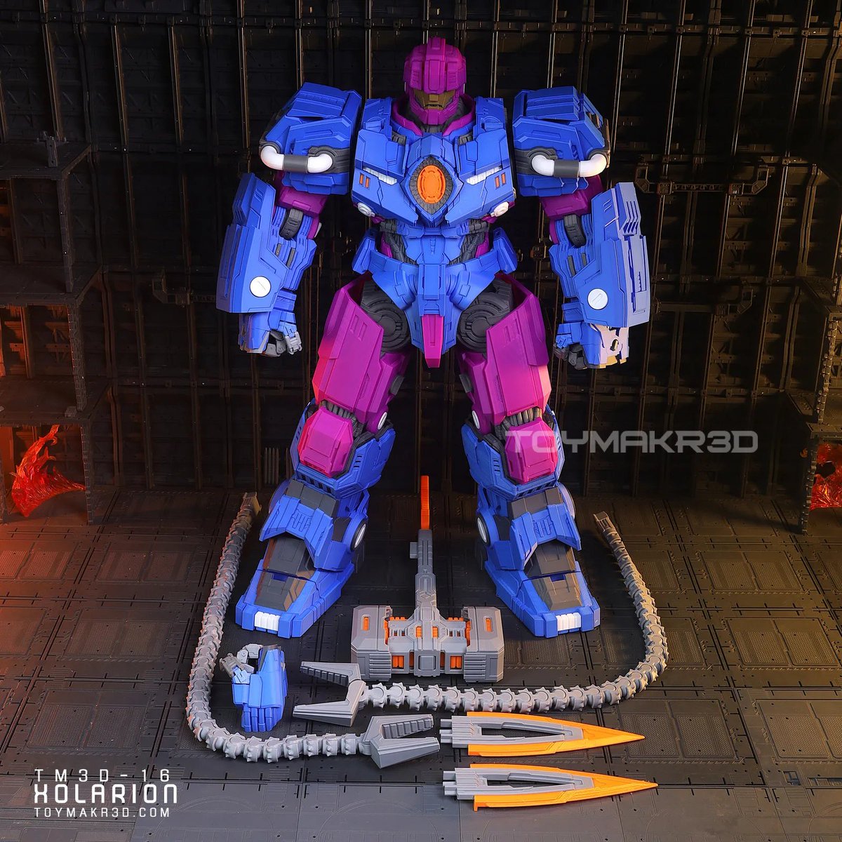 So ummm... Hiya. 
Chill -n- prep -n- build (C.P.B.?) Toymakr3D #101 "Xolarion (not sentinel). 99% multicolor printed, 400+ parts, 26" / 66cm tall at completion... "Might" take me a few sessions to get this insane model together. 

Starting in 1hr over at 
twitch.tv/sameoldshane