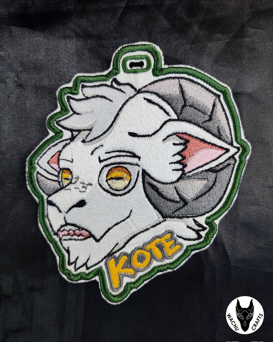 40cm oc plush and badge for kote.gote 

#plush #plushie #goat #furry #furryoc #fursona