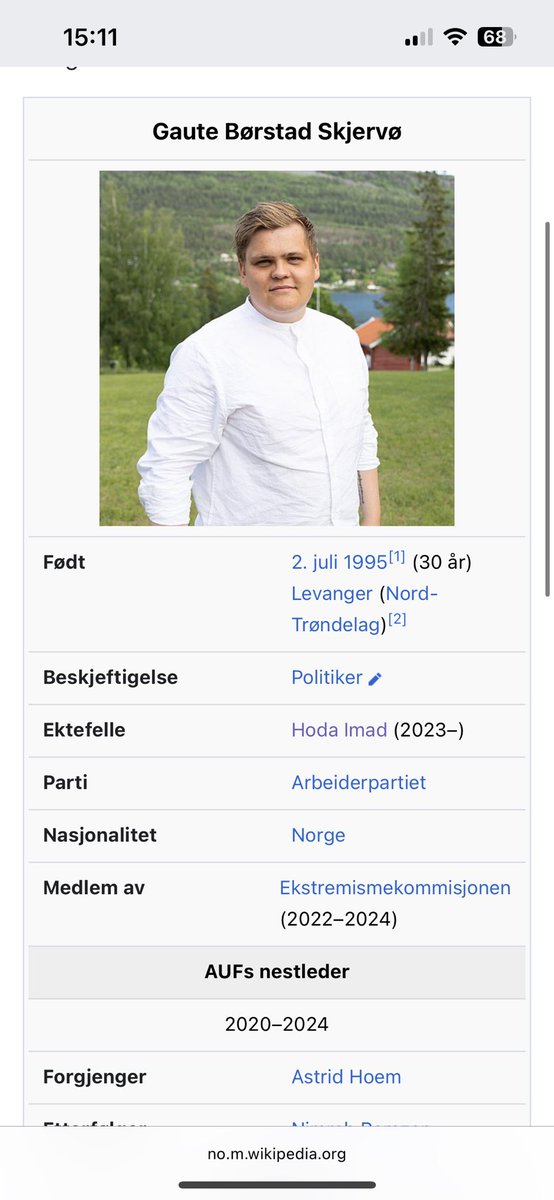 Ungdomspolitikere burde kjenne sin besøkelsestid

30 år, gift og har kid🤨
