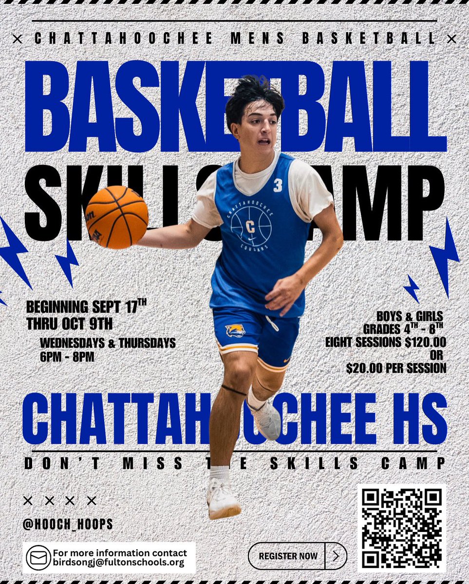 Less than 3 weeks until our first Preseason Skills Clinic kicks off. Excited to get to work!

📅 Every Wed. &amp; Thurs. | Sept. 17 - Oct. 9
📍 Chattahoochee High School
⏰ 6:00-8:00pm

Register today!
hoochathletics.com/news/103456