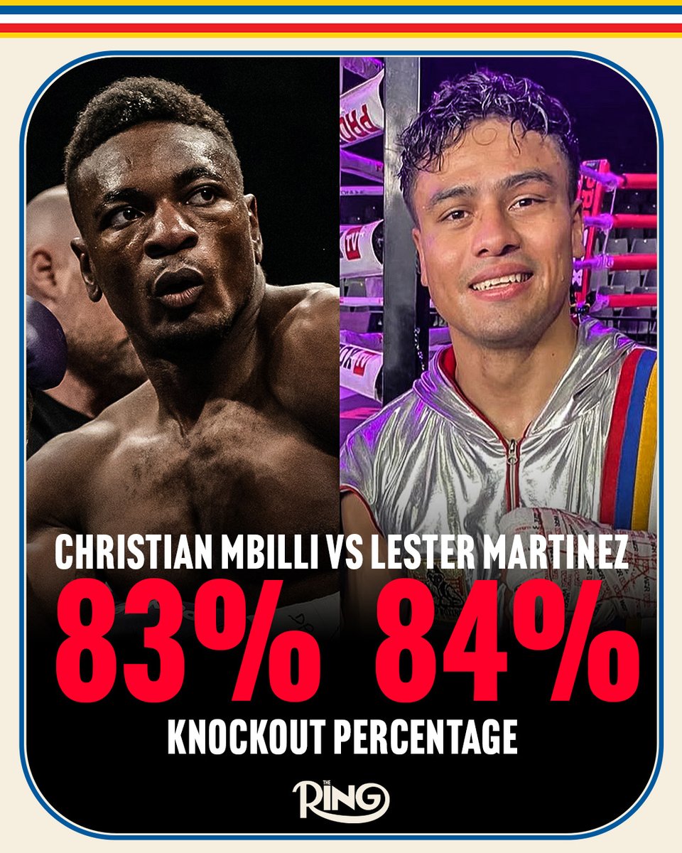 Fireworks guaranteed when Christian Mbilli and Lester Martinez meet in a super-middleweight clash on the Canelo Alvarez vs Terence Crawford undercard 💥 

#CaneloCrawford live on Netflix l Sept 13th in Las Vegas 🥊