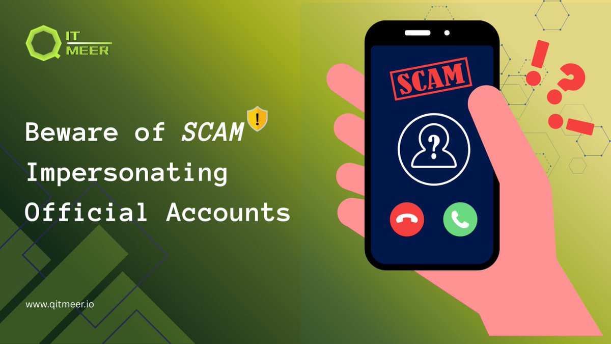 Recently, community members reported scammers impersonating the Qitmeer Network team, even via voice calls, risking user assets and personal info. Please no team members or admins will message you first 🙏

Read more here 👉 qitmeer.medium.com/beware-of-scam…