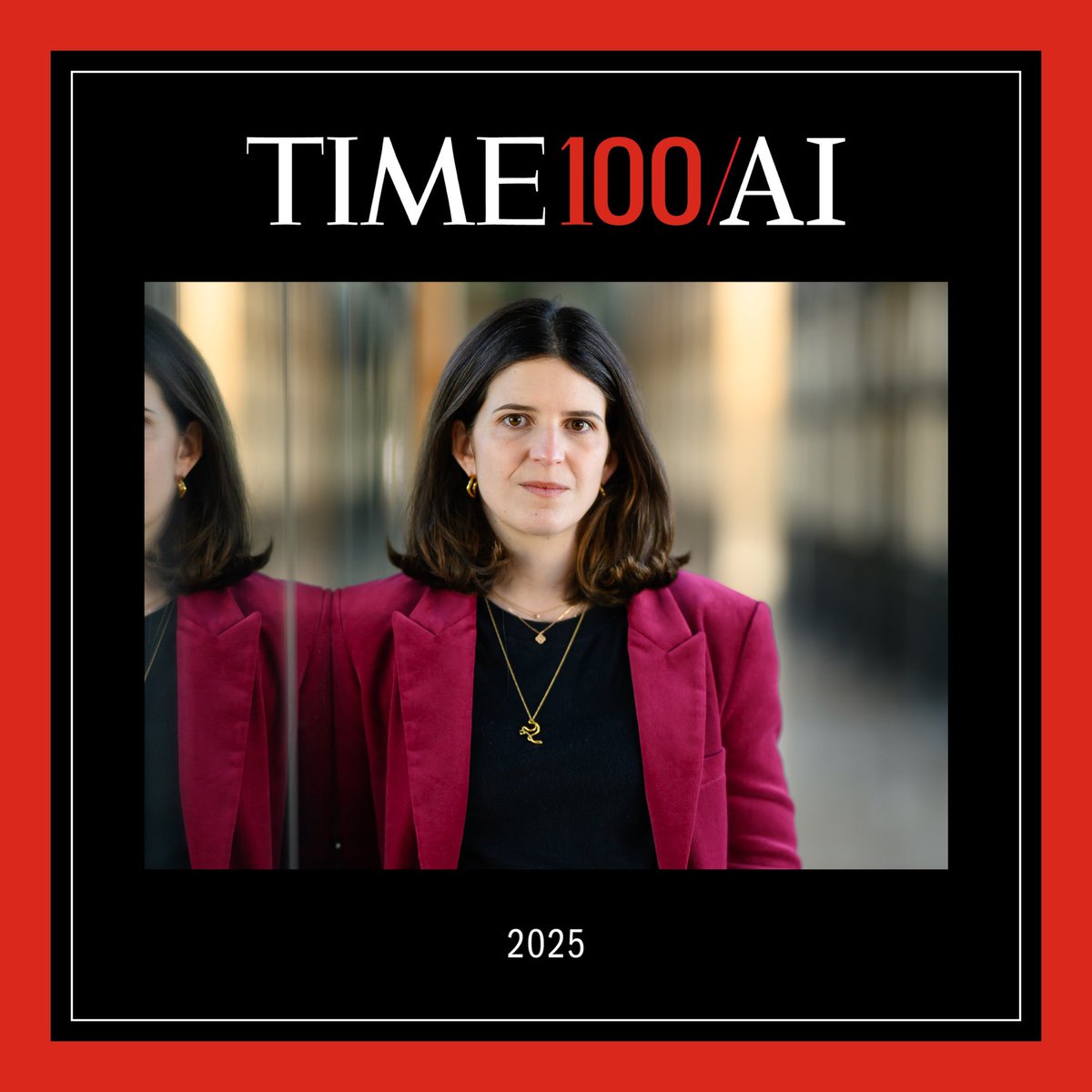 ClaraChappaz's tweet image. Très honorée de figurer dans le classement #TIME100AI du @TIME !
👉 time.com/time100ai